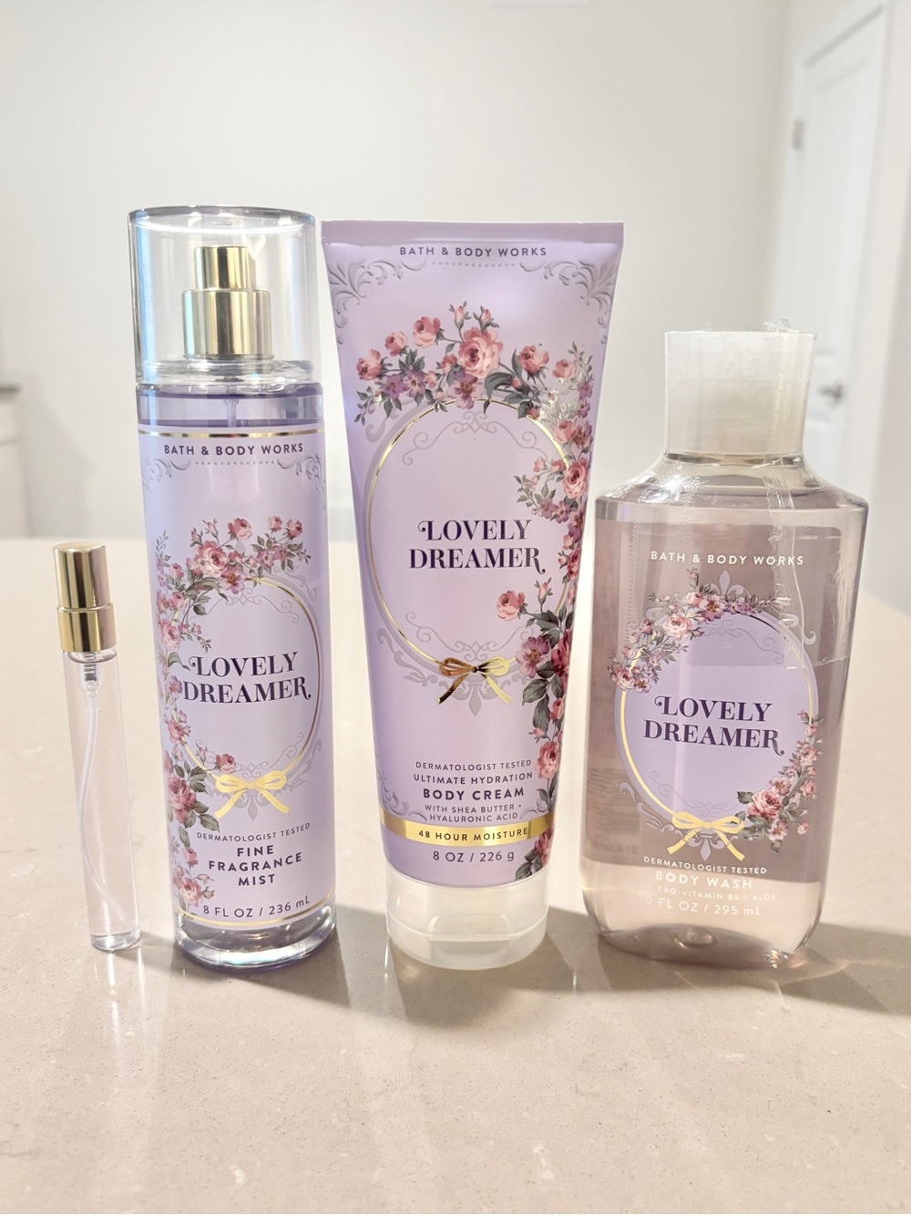 Bath and Body Works Lovely Dreamer Set + Free Gift New